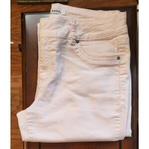 D. Jeans Womens Light Pink Mid-rise Capri Denim Jeans, 17" inseam, Size 12